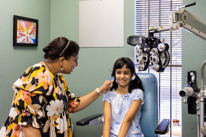 Pediatric eye exam